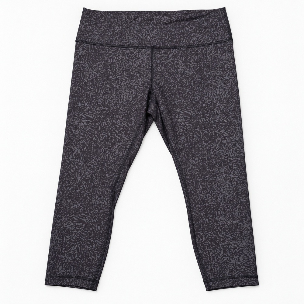 lululemon Wunder Train High Rise Tight 24" Women's 20 Crunch Black Everlux Yoga